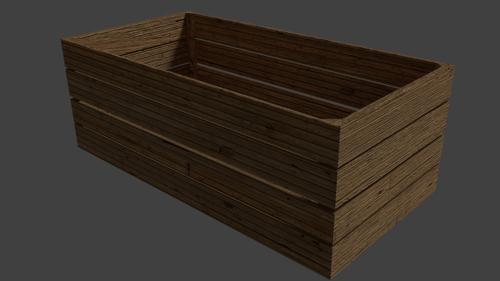 simple wooden box preview image